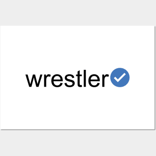 Verified Wrestler (Black Text) Posters and Art